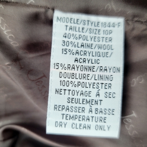 Vintage Jessica Petite  Tweed Blazer Size 10 - Picture 11 of 12